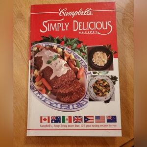 Vintage CAMPBELL'S SOUP Simply Delicious RECIPES COOKBOOK  Hardcover - 1992